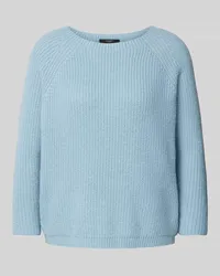 Max Mara Strickpullover mit Rundhalsausschnitt Modell 'XENO Hellblau