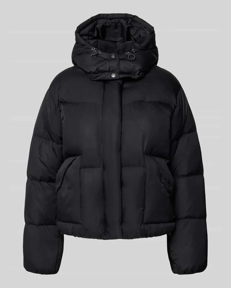 Levi's Regular Fit Steppjacke mit Kapuze Modell 'Bubble Anthrazit