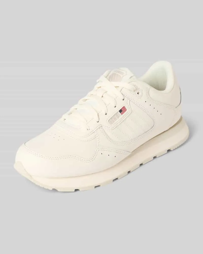 K-Swiss Ledersneaker mit Label-Stitching Modell 'Vista Runner Offwhite