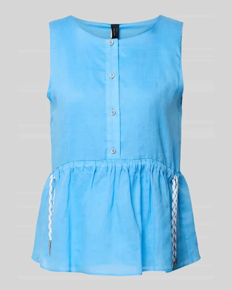 Marc Cain Regular Fit Top mit Tunnelzug Bleu