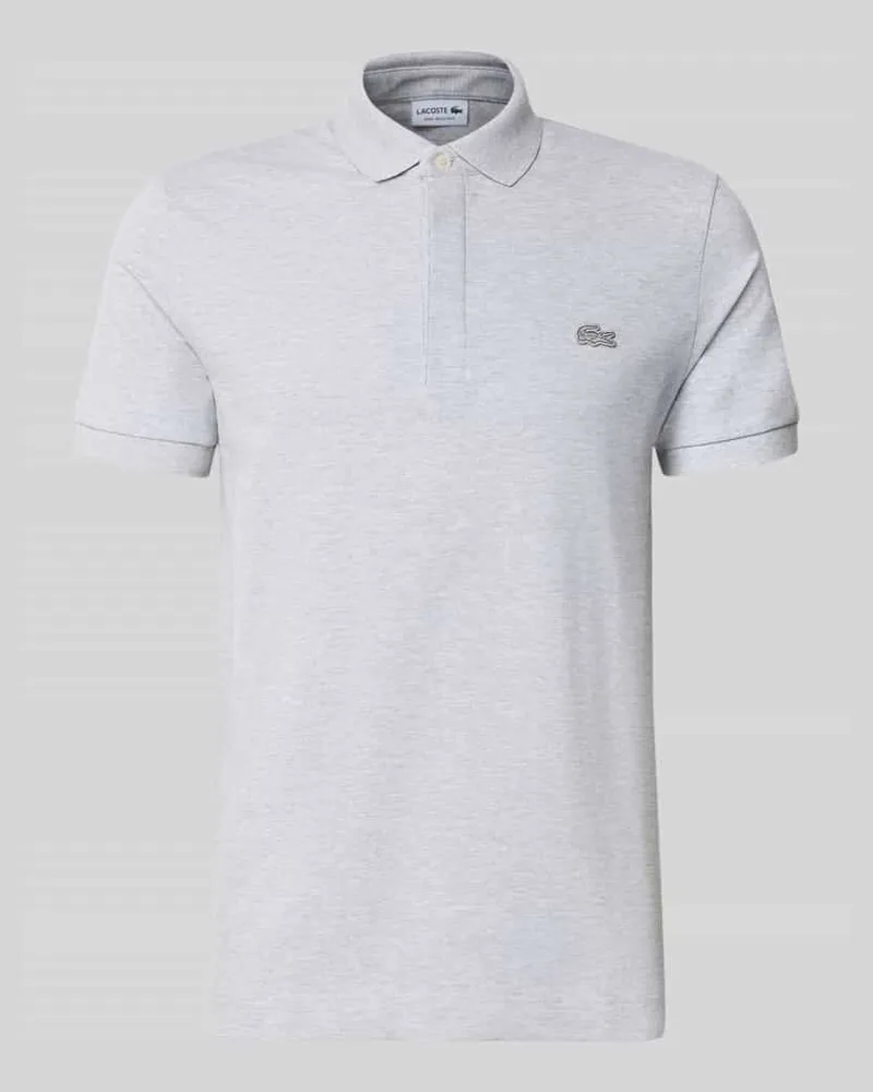 Lacoste Regular Fit Poloshirt aus Baumwoll-Mix Hellgrau