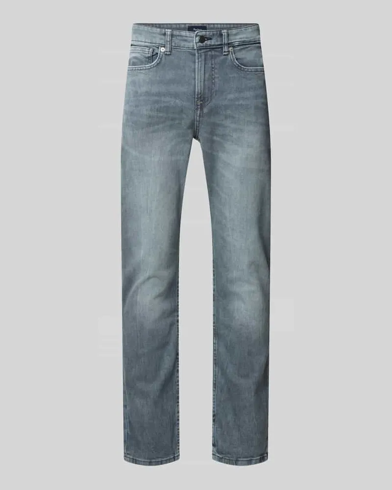 Pepe Jeans Slim Fit Jeans aus Baumwoll-Mix Modell 'HATCH Mittelgrau
