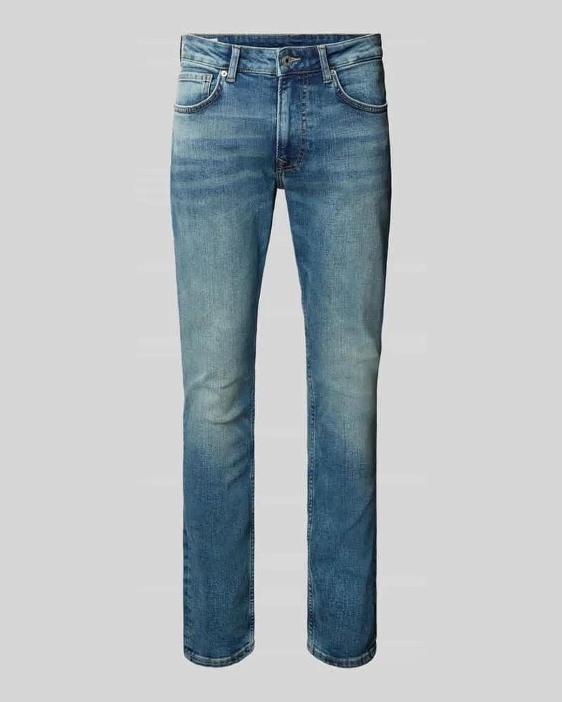 Pepe Jeans Tapered Fit Jeans aus Baumwoll-Mix Modell 'STANLEY Jeansblau
