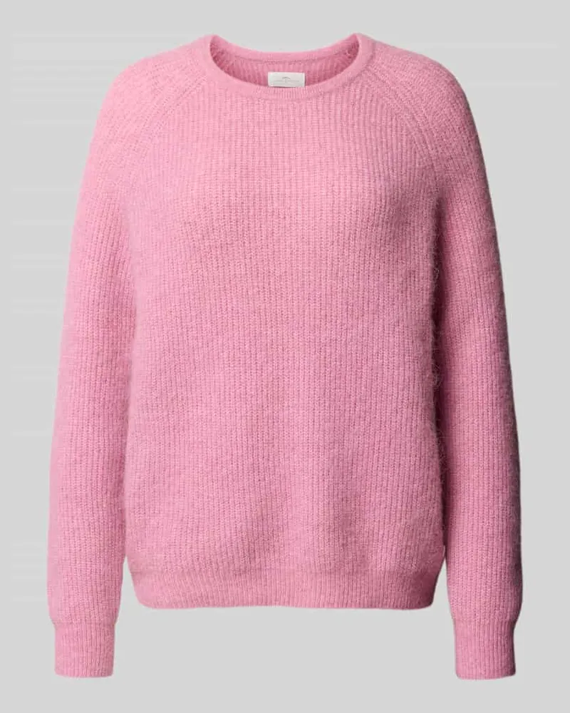 Fynch-Hatton Strickpullover mit gerippten Abschlüssen Rose