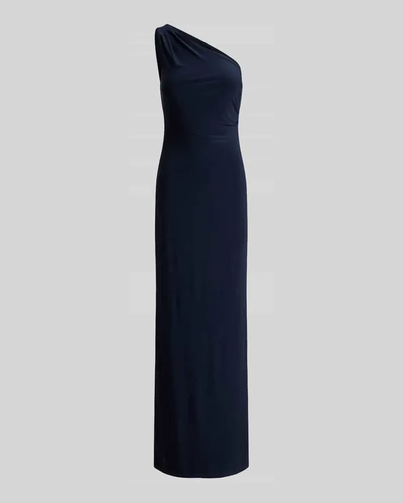Ralph Lauren Figurbetontes Abendkleid mit One-Shoulder-Ausschnitt Dunkelblau