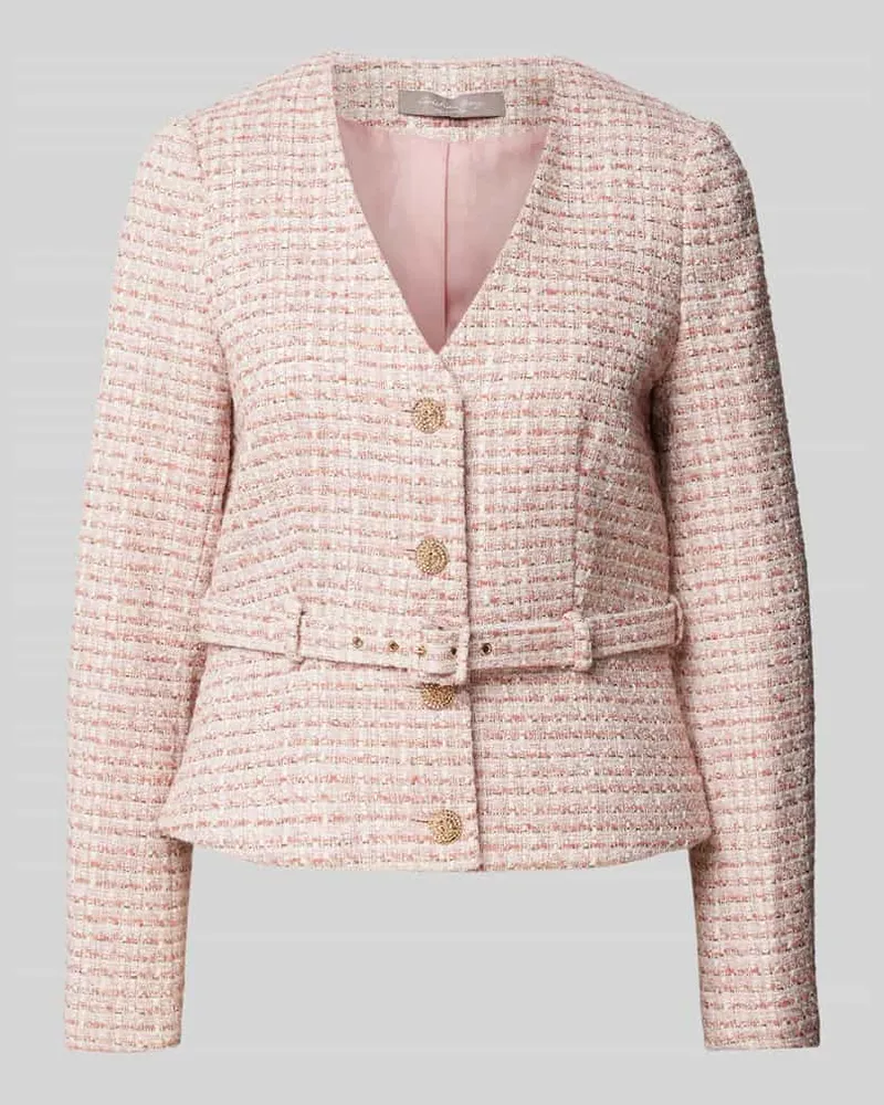 Christian Berg Blazer in Bouclé-Optik Rose