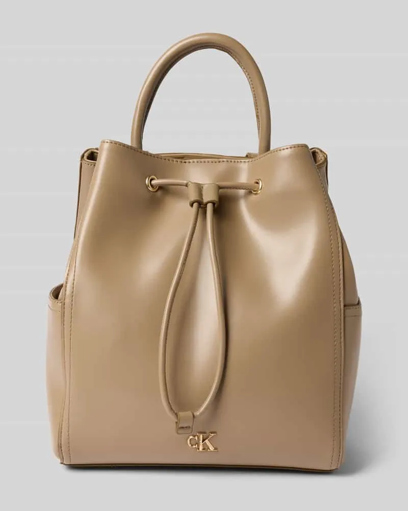 Calvin Klein Rucksack mit Tragehenkel Beige