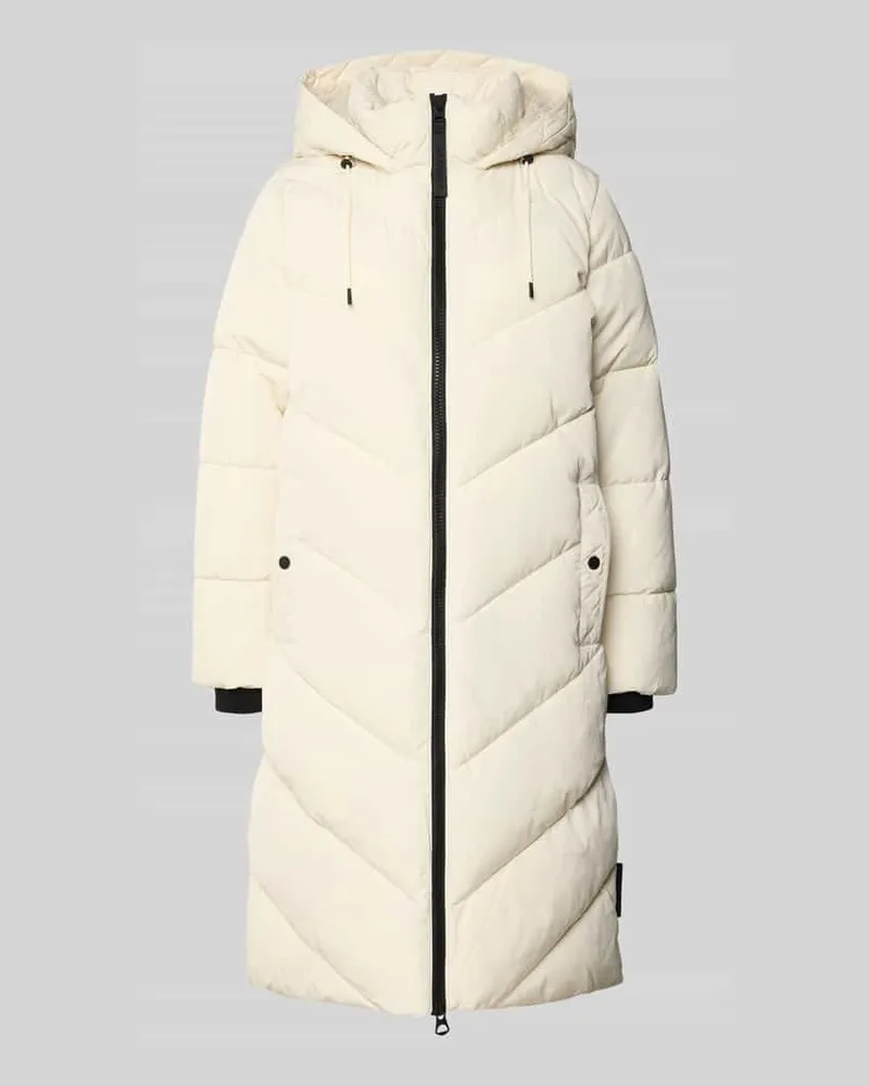 S.Oliver Gerader Steppmantel mit Kapuze Offwhite