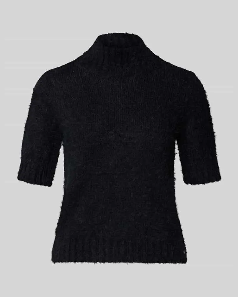 Marc Cain Strickpullover mit Stehkragen und 1/2-Arm Black