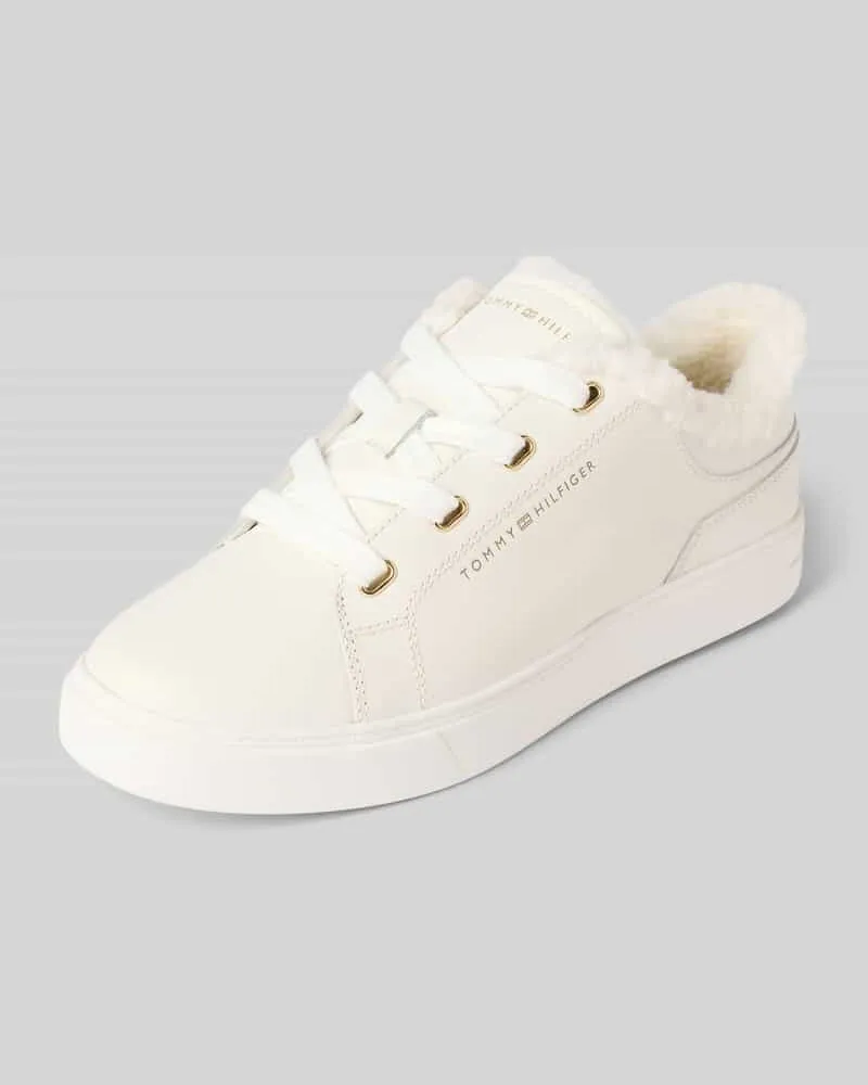 Tommy Hilfiger Low Top Sneaker aus Schweinnappa Offwhite