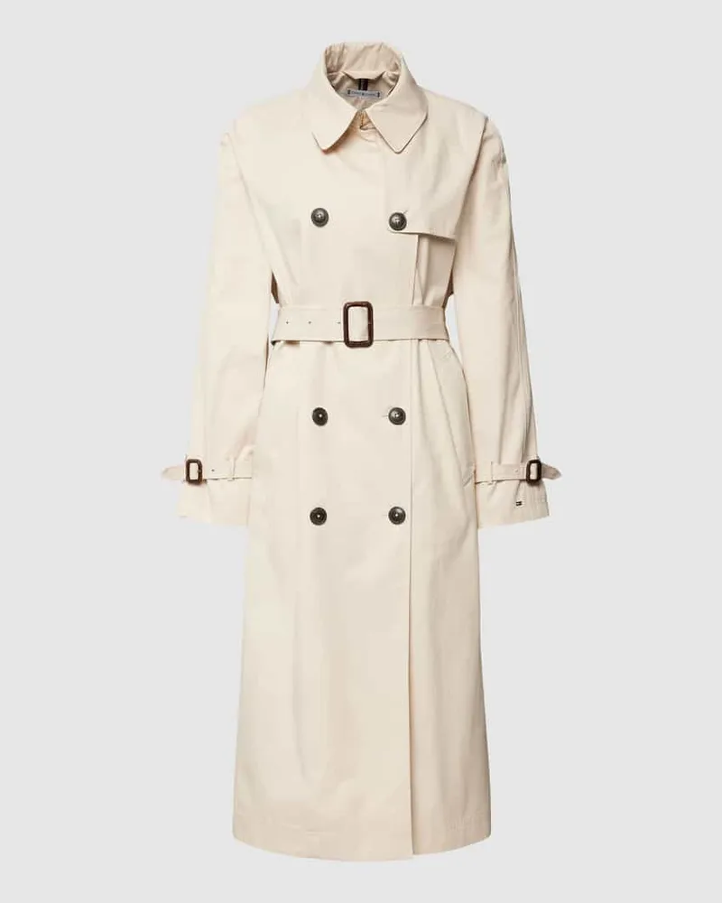 Tommy Hilfiger Trenchcoat mit Taillengürtel Sand