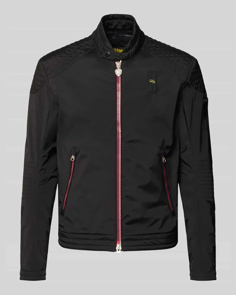 Blauer Jacke mit Zweiwege-Reißverschluss Modell 'Thayer Black