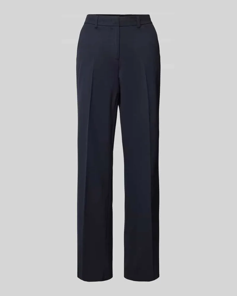 More & More Chino mit Bundfalten Marine
