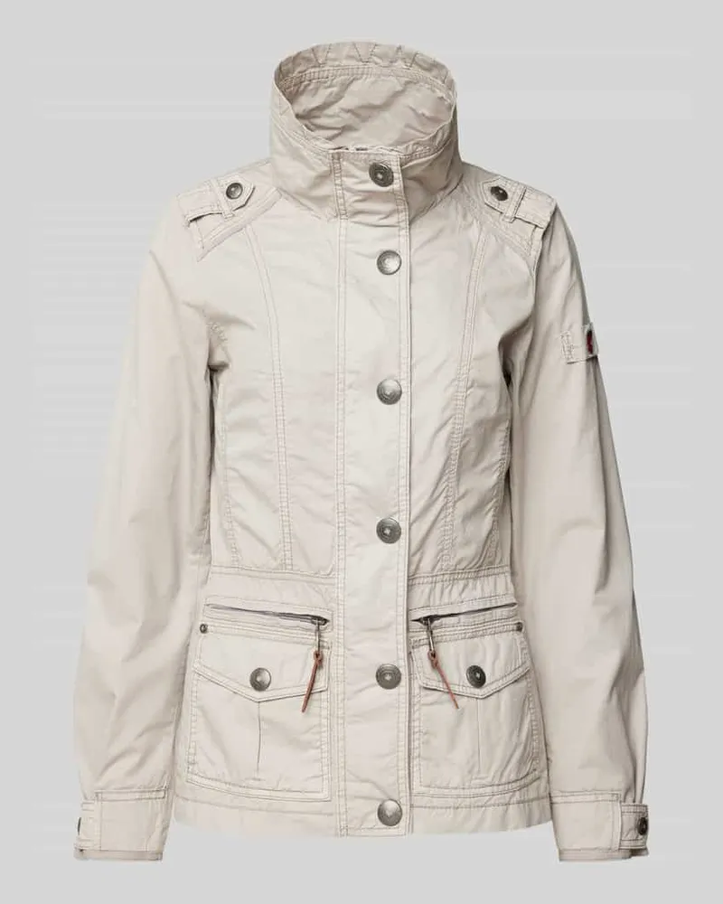 Wellensteyn Funktionsjacke mit Reißverschlusstaschen Sand