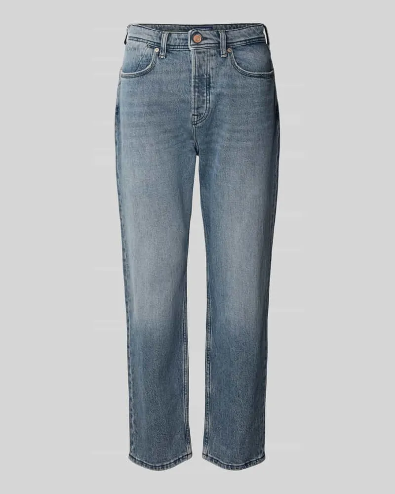 Scotch&Soda Mom Fit Jeans aus Baumwoll-Mix im 5-Pocket-Design Hellblau