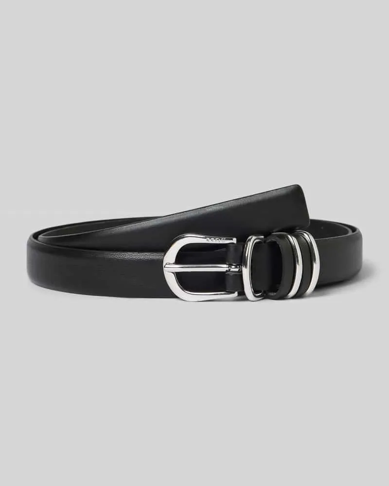 HUGO BOSS Gürtel aus Rindsleder Black