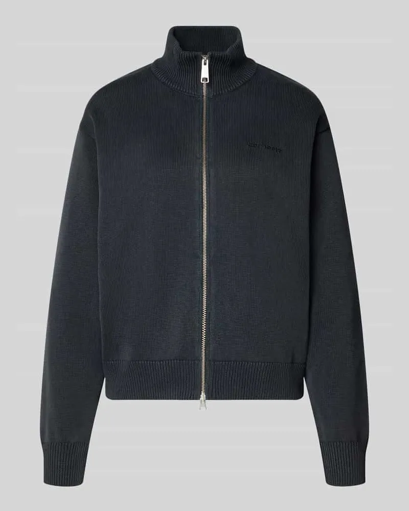 Carhartt WIP Cardigan mit Label-Stitching Modell 'Kori Anthrazit