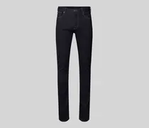 Slim Fit Jeans mit Logo-Applikation