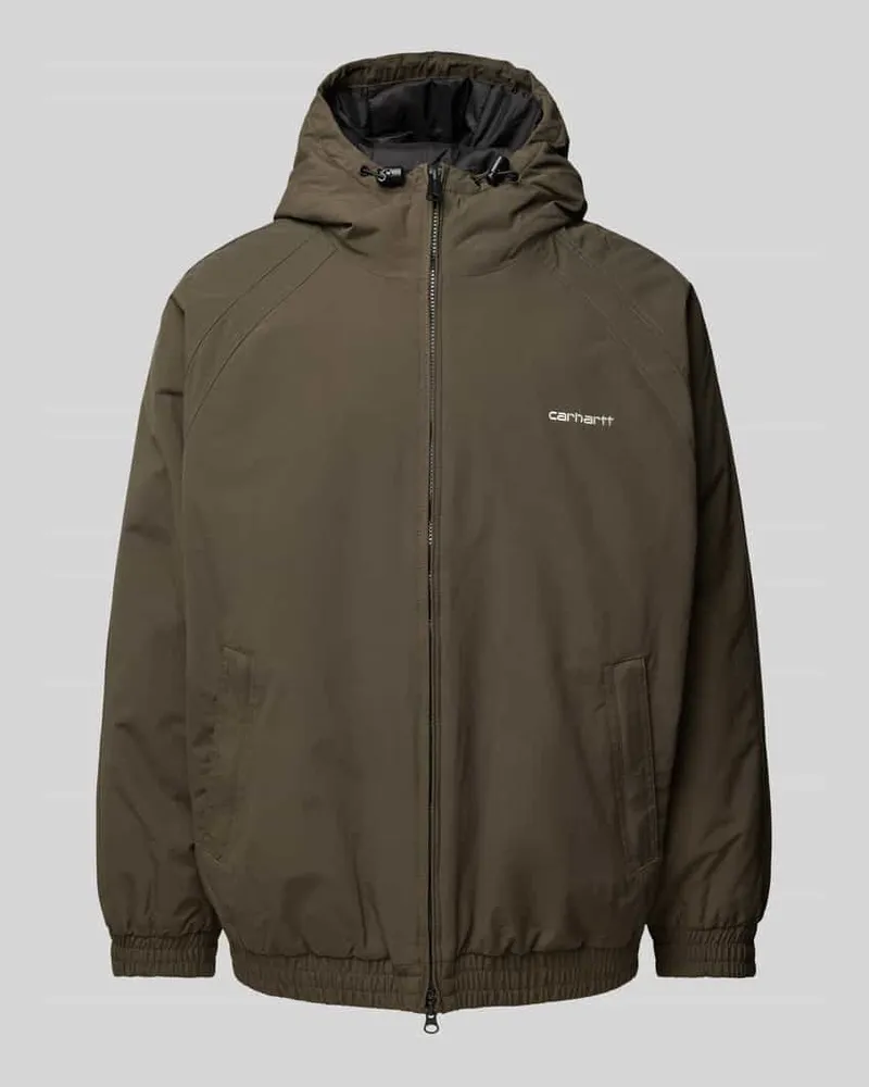 Carhartt WIP Jacke mit Label-Stitching Modell 'KITE Oliv