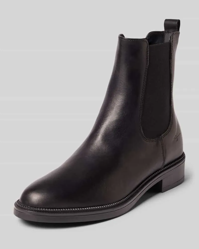 Tamaris Chelseas aus echtem Rindsleder Black