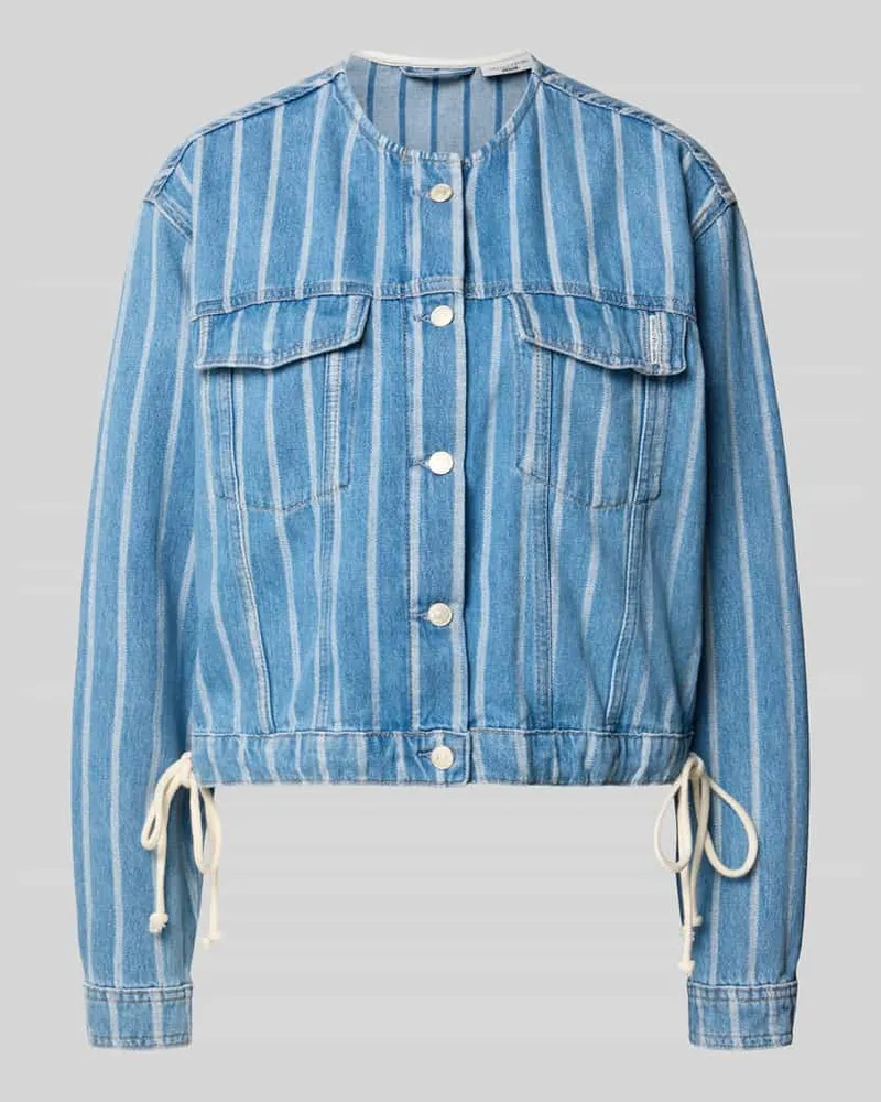 Marc O'Polo Relaxed Fit Jeansjacke aus reiner Baumwolle - Special Drop Jeansblau