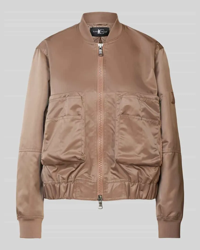 Luisa Cerano Jacke mit aufgesetzten Taschen Mud