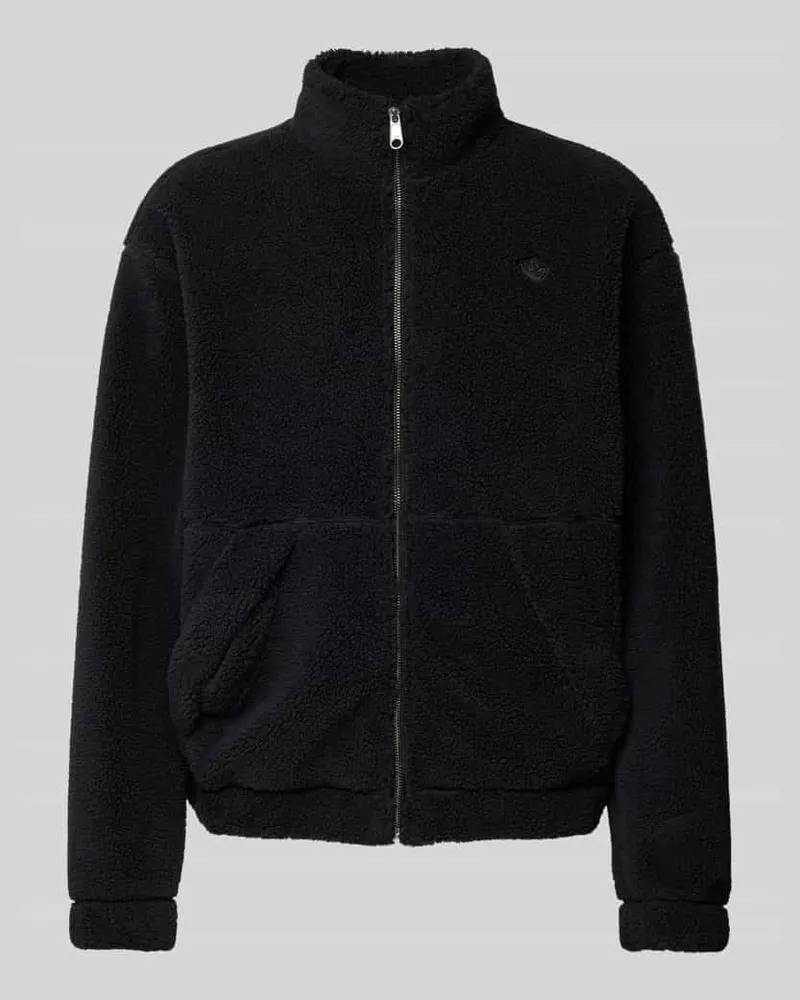adidas Sweatjacke mit Label-Stitching Black