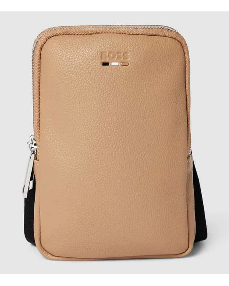 HUGO BOSS Umhängetasche mit Label-Details Modell 'Ray Beige