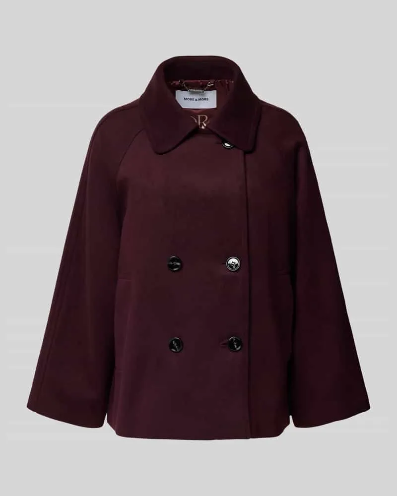 More & More Relaxed Fit Jacke mit Viskose-Anteil Bordeaux