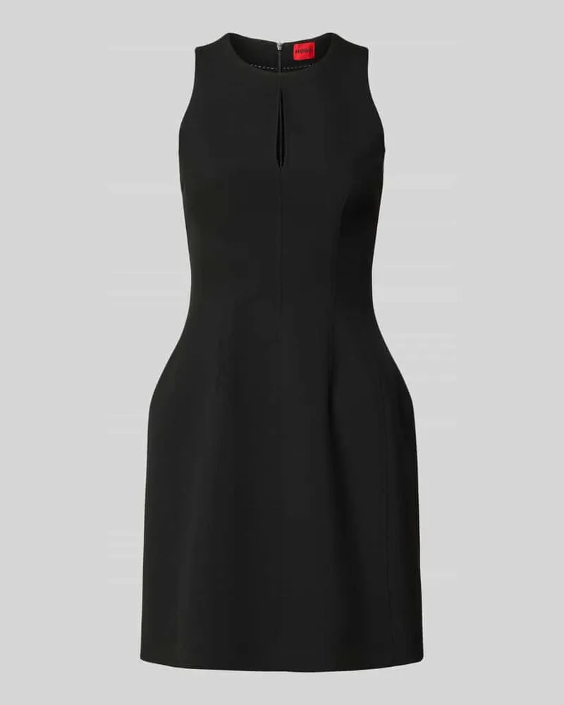 HUGO BOSS Eng anliegendes Etuikleid mit Viskose-Anteil Modell 'KALOPIA Black