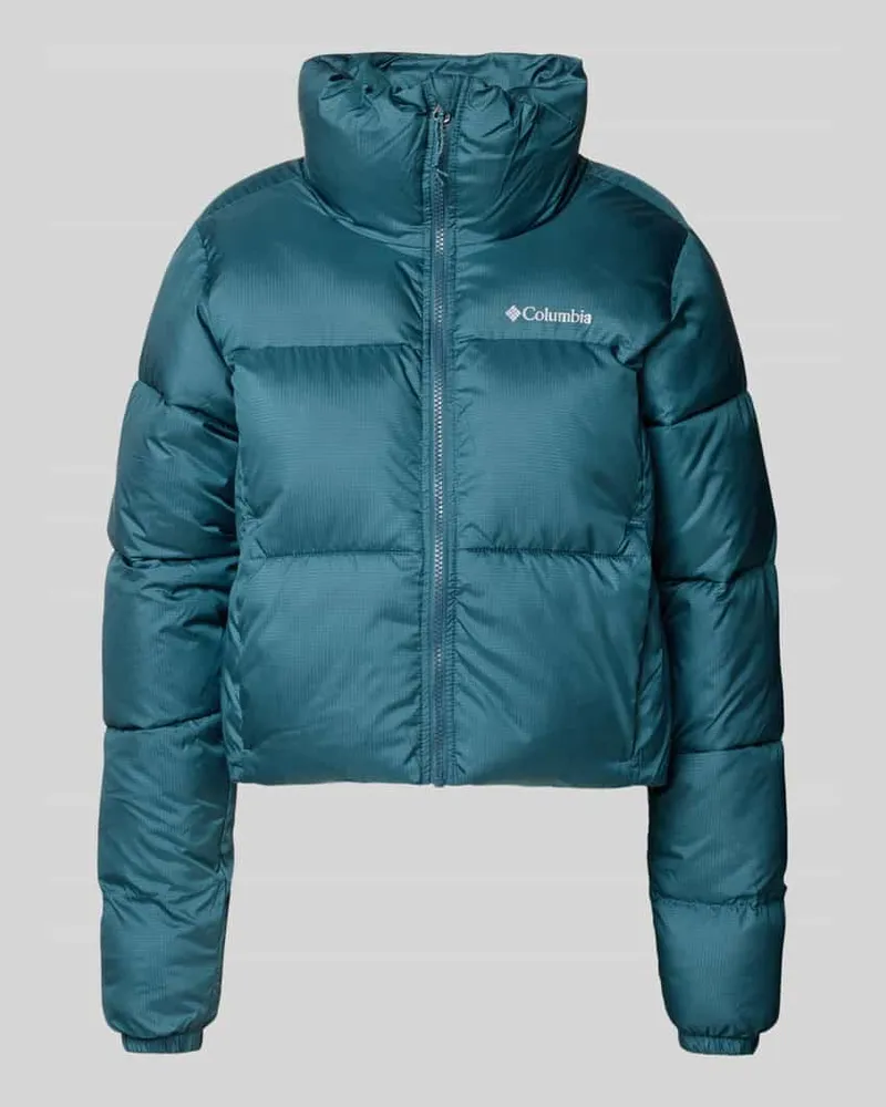 Columbia Sportswear Company Cropped Steppjacke mit Label-Print Modell 'Puffect Petrol