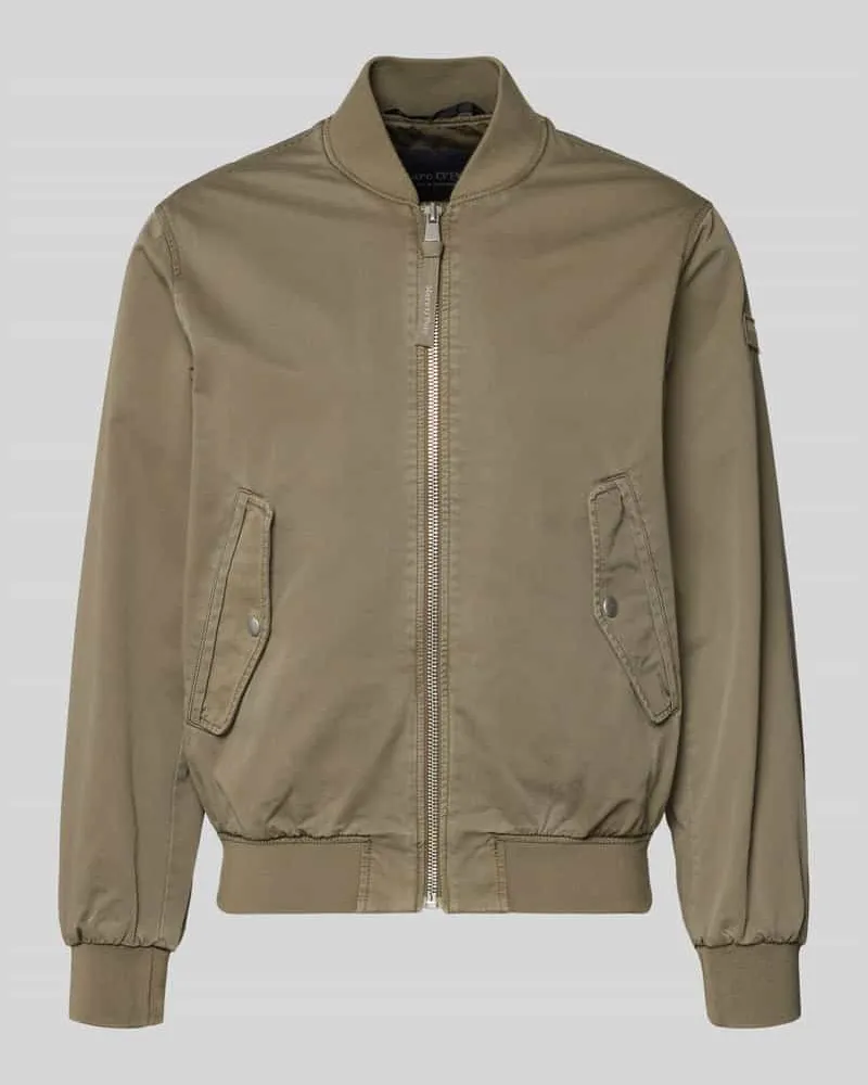Marc O'Polo Regular Fit Blouson aus reiner Bio-Baumwolle Hellbraun