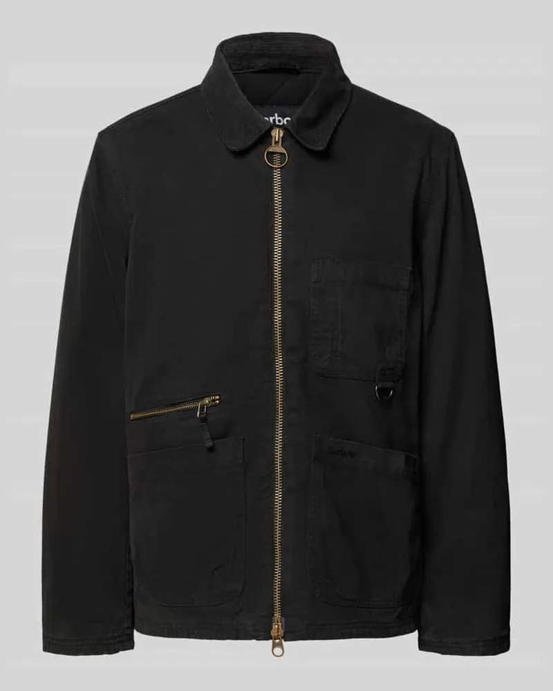 Barbour Regular Fit Hemdjacke aus reiner Baumwolle Modell 'COVE Black