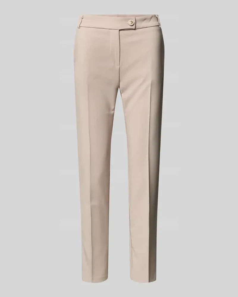 Rinascimento Stoffhose mit Bügelfalte Modell 'REWI Taupe