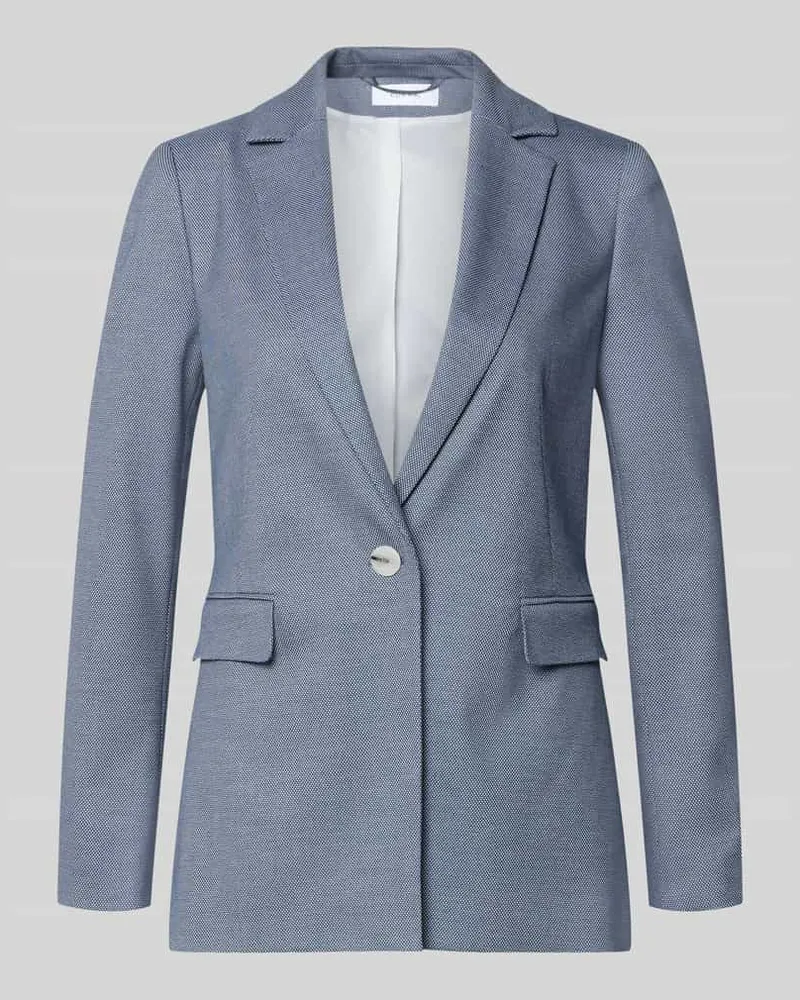 COMMA Regular Fit Balzer mit Viskose-Anteil Rauchblau