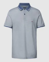 Tommy Hilfiger Poloshirt mit Logo-Stitching Rauchblau