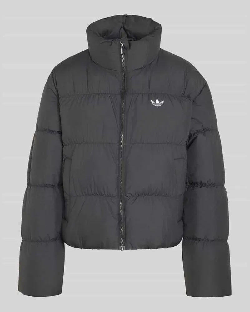 adidas Regular Fit Steppjacke mit Stehkragen Black