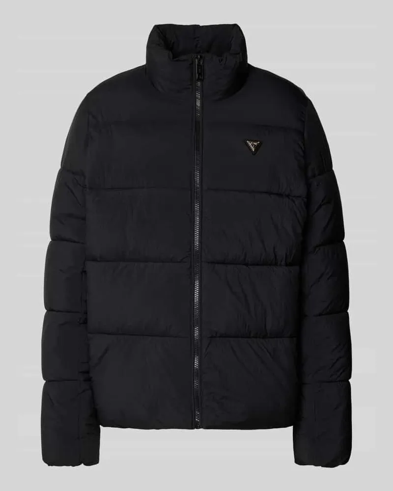 Guess Steppjacke mit Label-Applikation Modell 'NEW CLAUDIA Black