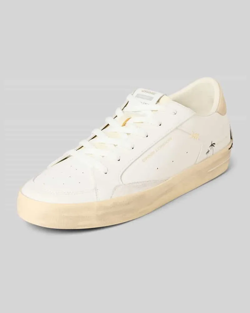 Crime Sneaker mit Logo-Detail Modell 'Deluxe Weiss