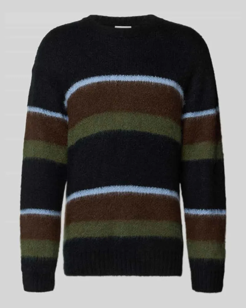 Carhartt WIP Strickpullover mit gerippten Abschlüssen Dunkelbraun