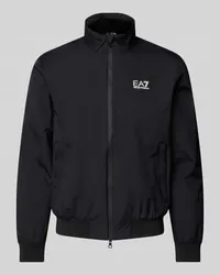 EA7 Bomberjacke mit Label-Print Black