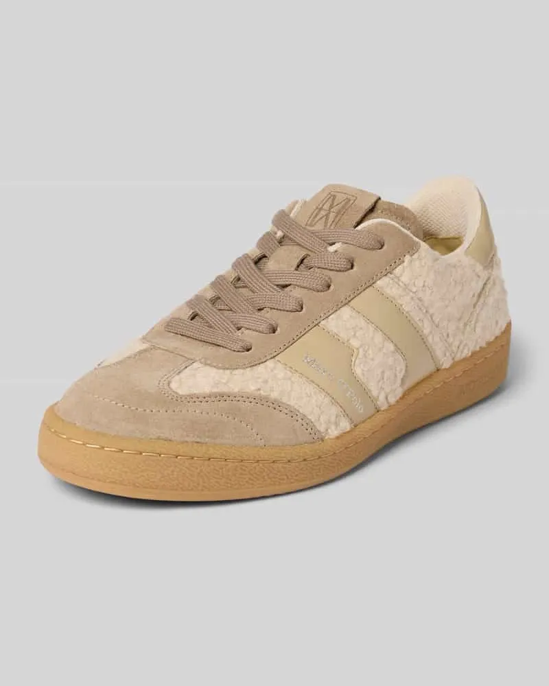 Marc O'Polo Low Top Sneaker mit Rindsleder-Anteil Beige