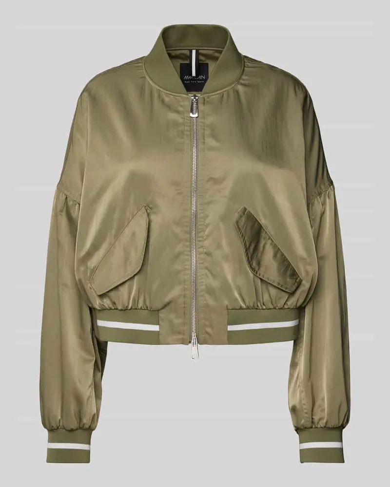 Marc Cain Bomberjacke mit überschnittenen Schultern Oliv