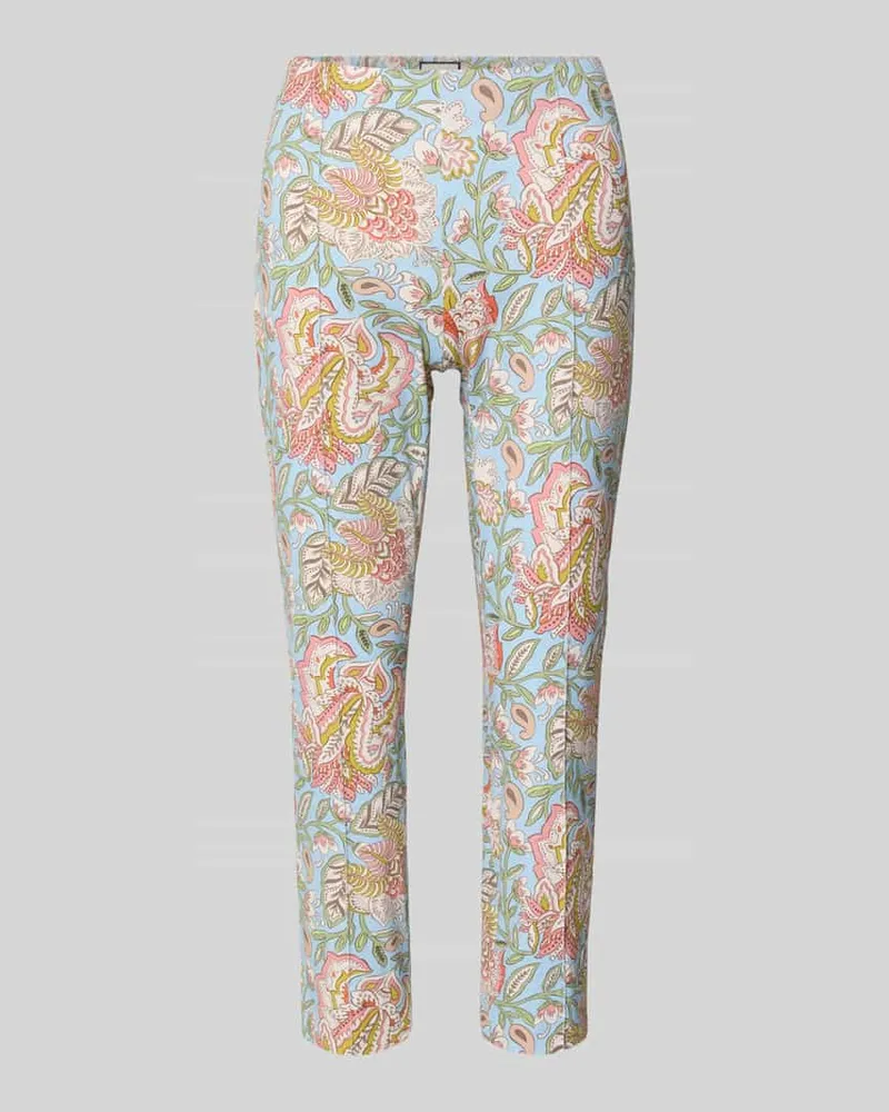 SEDUCTIVE  Caprihose im Allover-Look Hellblau