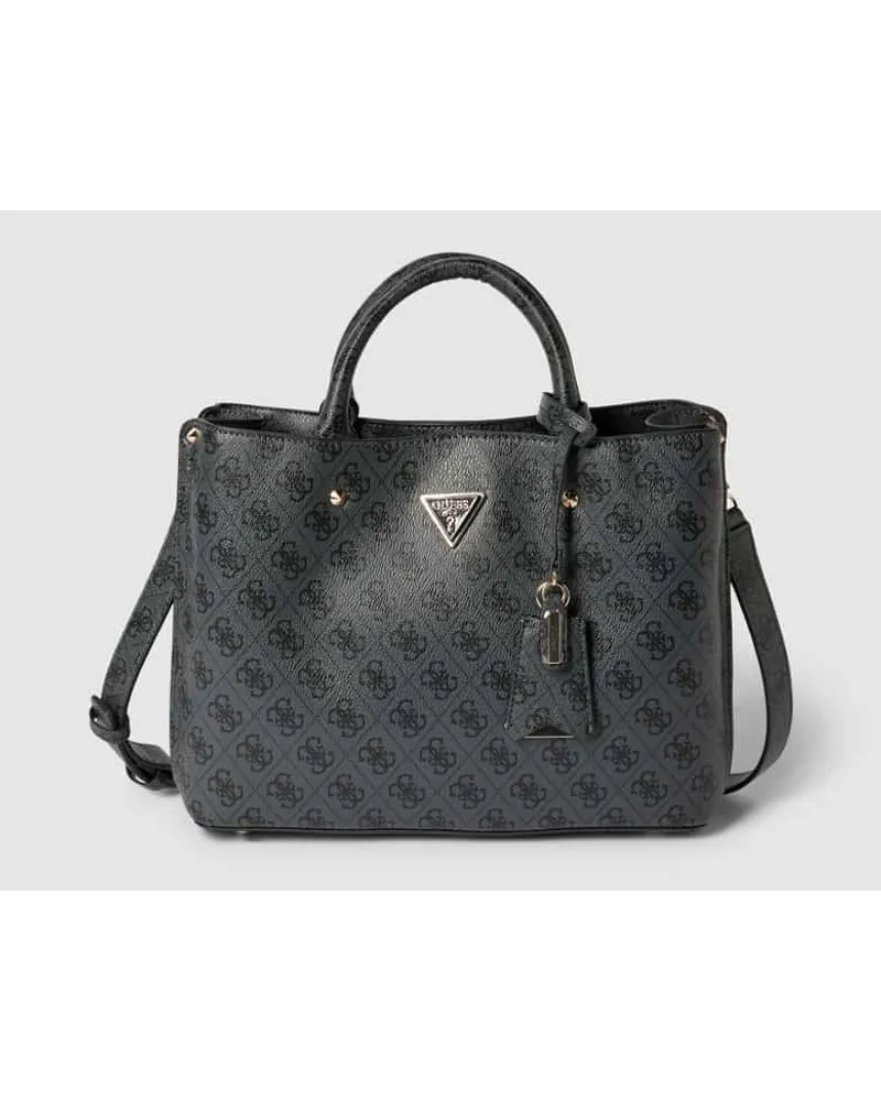 Guess Handtasche mit Tragehenkel Modell 'MERIDIAN Graphit