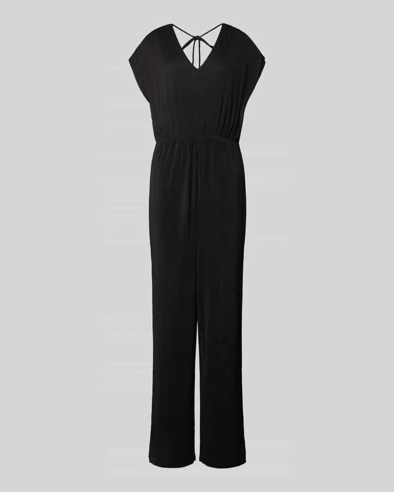 S.Oliver Jumpsuit in Ripp-Optik Black