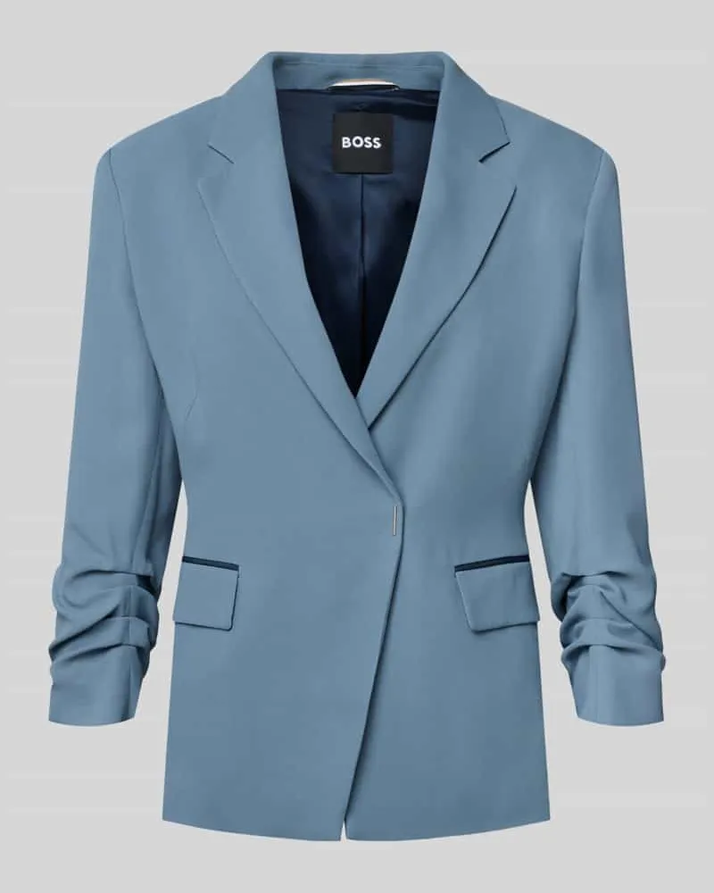 HUGO BOSS Blazer aus reiner Viskose Modell 'JIA8 Rauchblau
