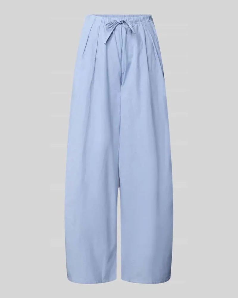 American Vintage Stoffhose mit elastischem Bund und Tunnelzug Modell 'FEOLY Hellblau