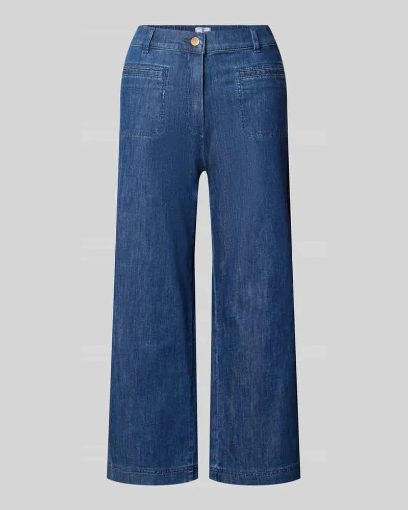 Brax Regular Fit Culotte aus Baumwoll-Mix Dunkelblau