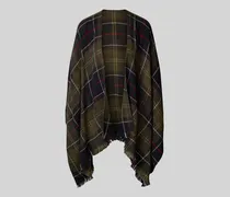 Poncho mit Karo-Muster Modell 'STAFFEN
